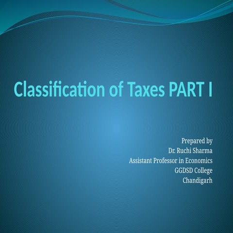 CLASSIFICATION OF TAXES PART 1 Direct and Indirect taxes.pptx
