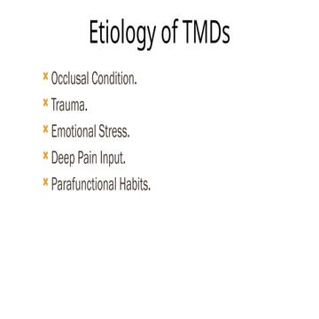 Temporomandibular joint disorders | PPTX