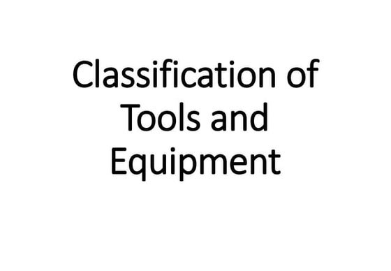 Holding tools | PPT