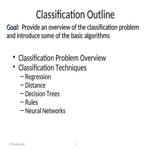 Data Mining-Classificattion - supervised learning | PPT