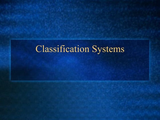 Classification Ms | PPT