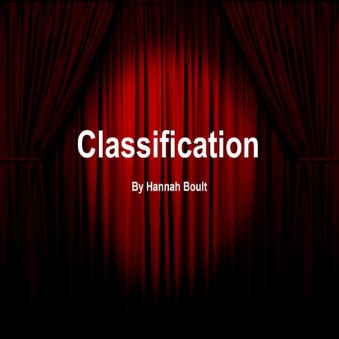 Film classifications | PPTX