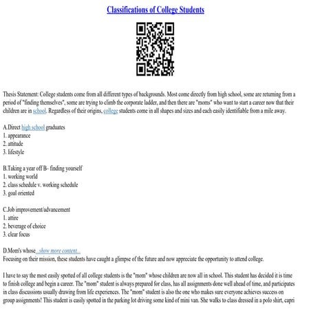 What Are The Classifications Of College Students? – HWGD