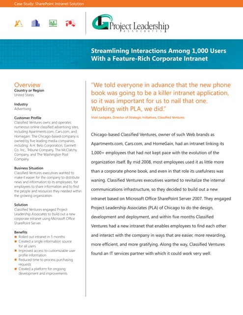 Classified ventures case study final