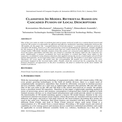 Classified 3d Model Retrieval Based on Cascaded Fusion of Local Descriptors  
