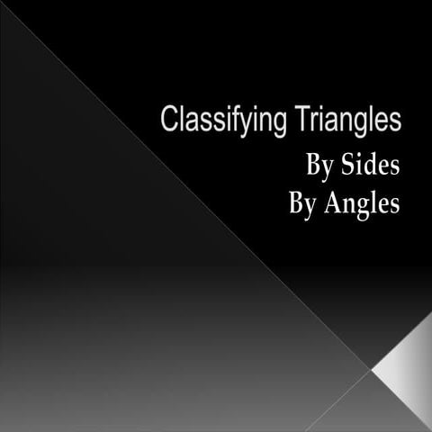 Classifying triangles - Boggess