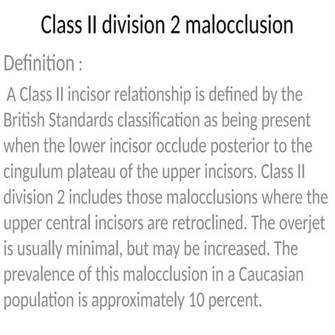 Class II division 2 malocclusion of dentistry.pptx
