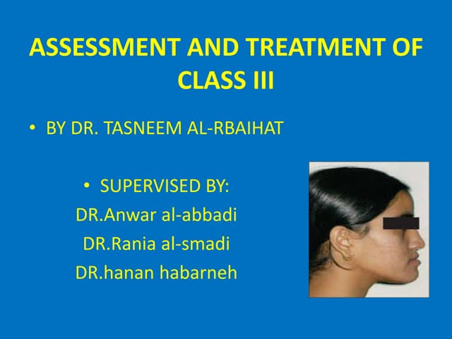 Class III Malocclusion | PPTX