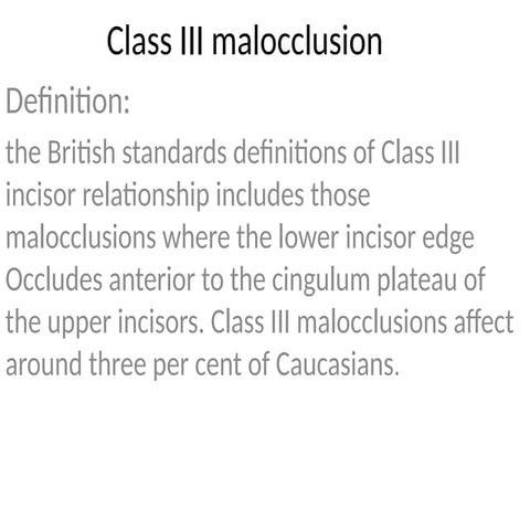 ORTHODONTIC Management of Class III Malocclusion.pptx