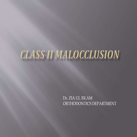 Class ii malocclusion zz