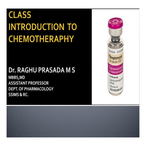 Class introduction to chemoTHERAPY