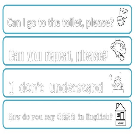 Classroom language labels | PDF