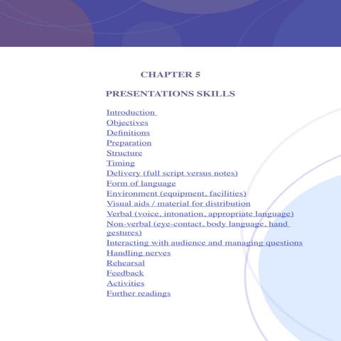 Class lecture i introductionto presentationskills