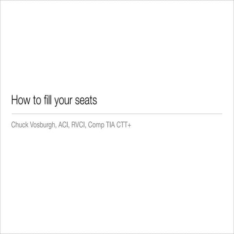 How to market your Classes