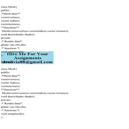 class Mesh{publicMesh datavectorvertexvertices;vector.pdf