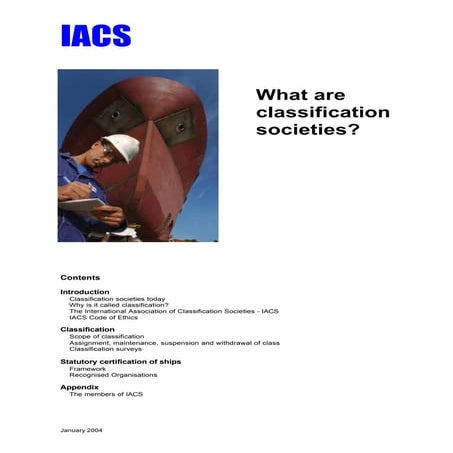 International Association of Classification Society - An Introduction ...