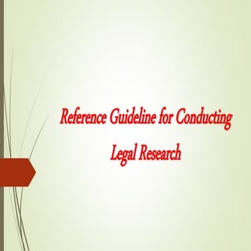 OSCOLA Reference guideline for conducting legal research