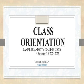 Class Orientation in Purposive Communication
