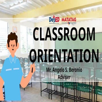 Class Orientation for the Opening of Classes pptx