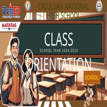 CLASS ORIENTATION power point presentation | PPTX