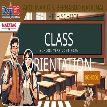 CLASS ORIENTATION for SY 2024-2025 .pptx