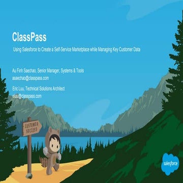 ClassPass Dreamforce Session: Automating the Partner Onboarding Process using...