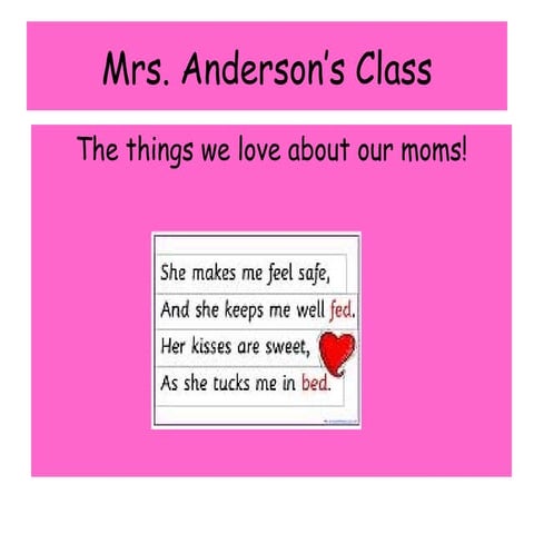 Mrs. Anderson's Class