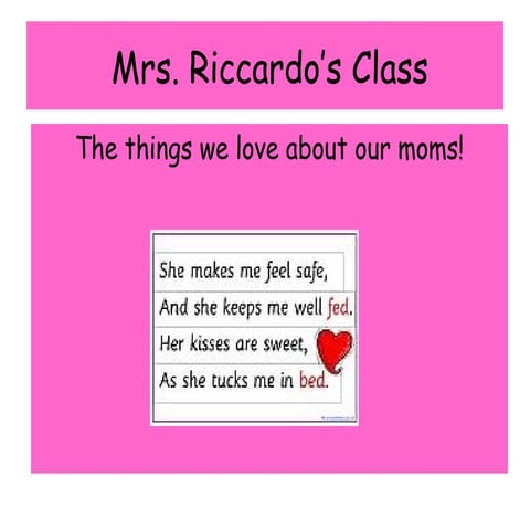 Mrs. Riccardo's Class