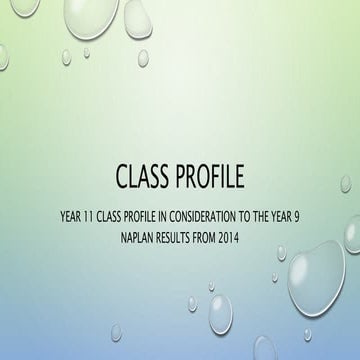 Class Profile