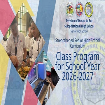 Comprehensive Updates on Senior High School Implementation for SY 2026 ...