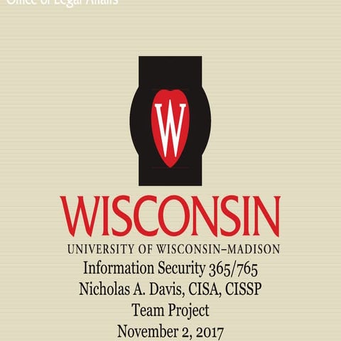 Bringing the Entire Information Security Semester Together With a Team Project