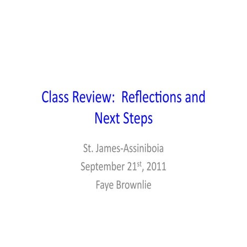 Class reviews.st.james.assiniboia