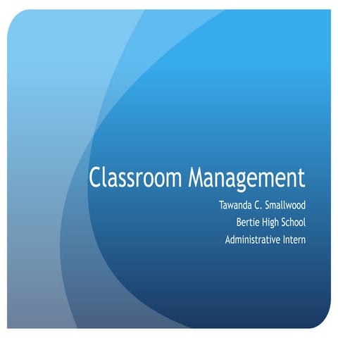 Classroom management ppt