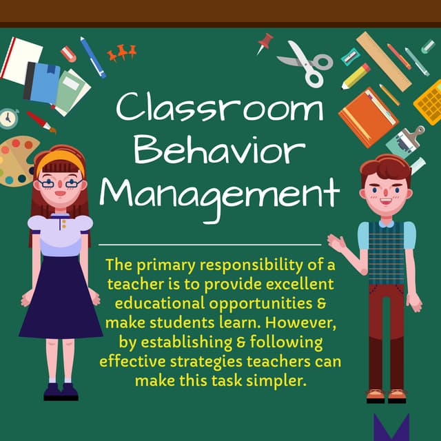 Classroom Behavior Management | PDF