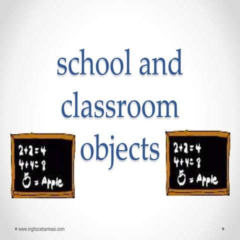 Classroom objects | PPT