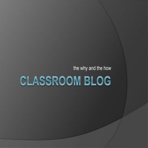 Classroom blogging