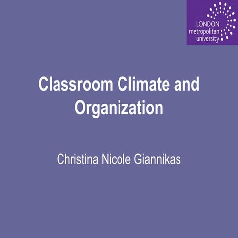 Session 14 Powerpoint creating a positive learning environment | PPTX