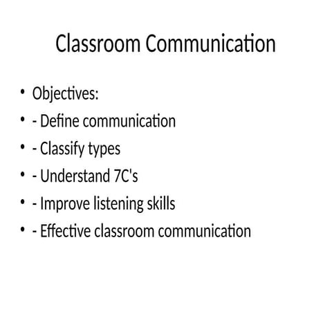 Effective Classroom Communication: Mastering Types, Barriers, and ...