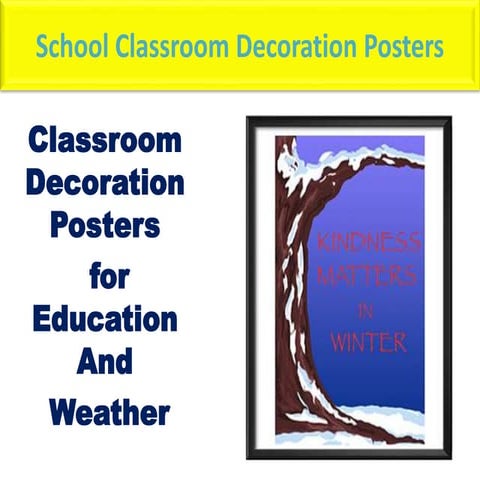Classroom decoration posters can change the prospect of things