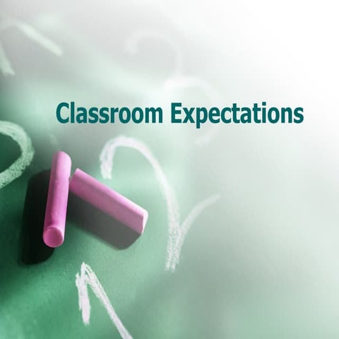 Classroom Expectation Example by Michael G. Sheppard