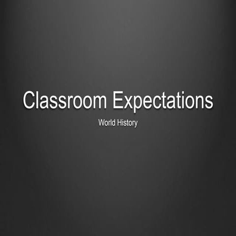 Classroom expectations pp