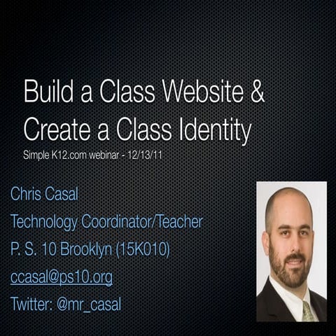 SimpleK12 Webinar - Classroom Identity 121311