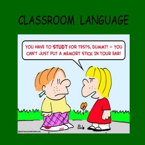 Classroom  language