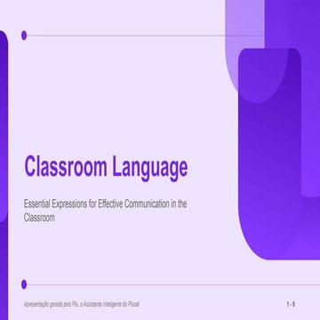 classroom class - Classroom Language - english | PPTX