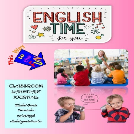 Classroom language journal