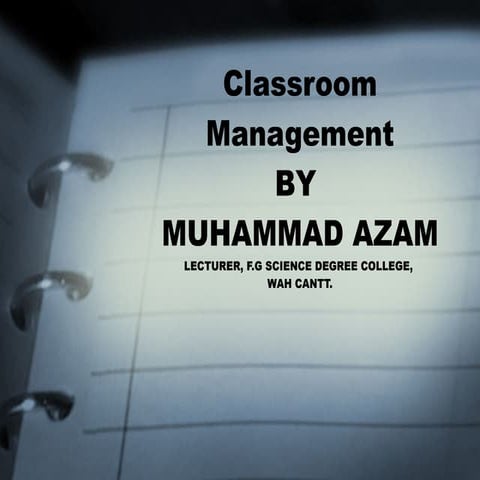 Classroom management