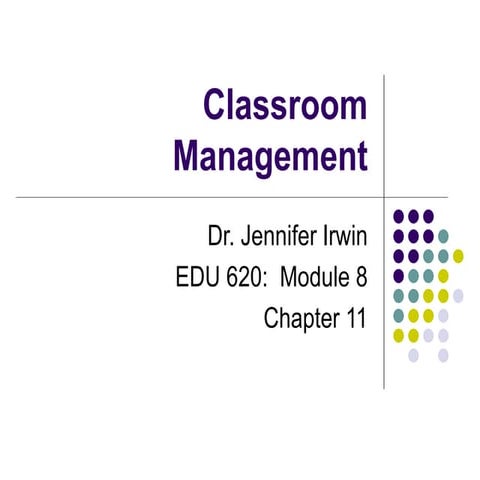 Classroom management