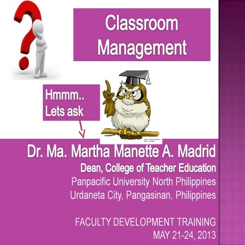 Classroom management