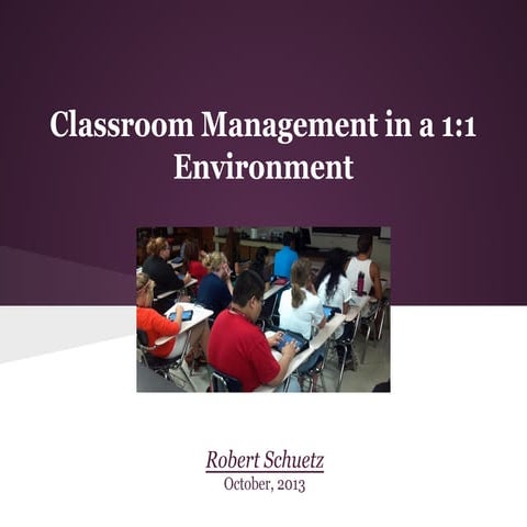 Classroom Management in a 1:1 Classroom