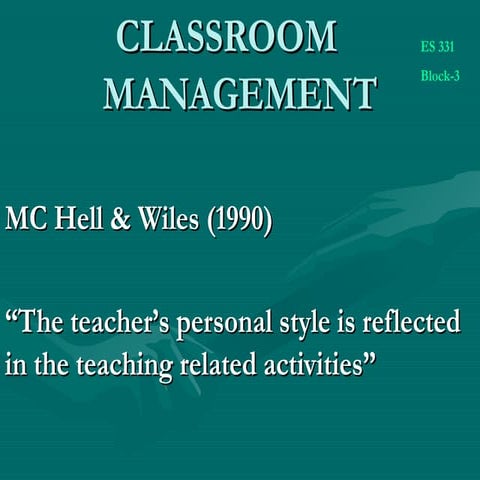 Classroom management
